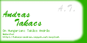 andras takacs business card