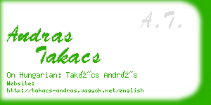 andras takacs business card